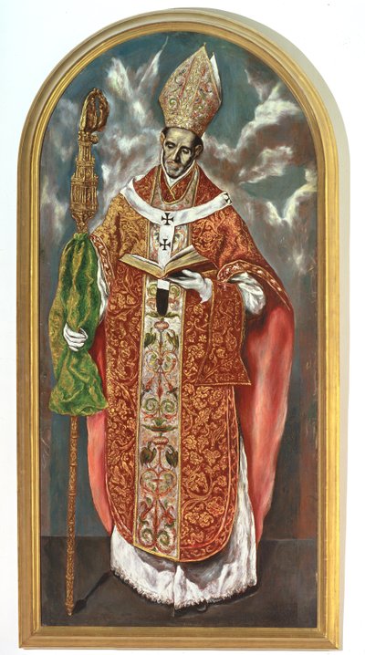 Sint Ildefonsus, een kopie van het origineel in het Escorial door El Greco